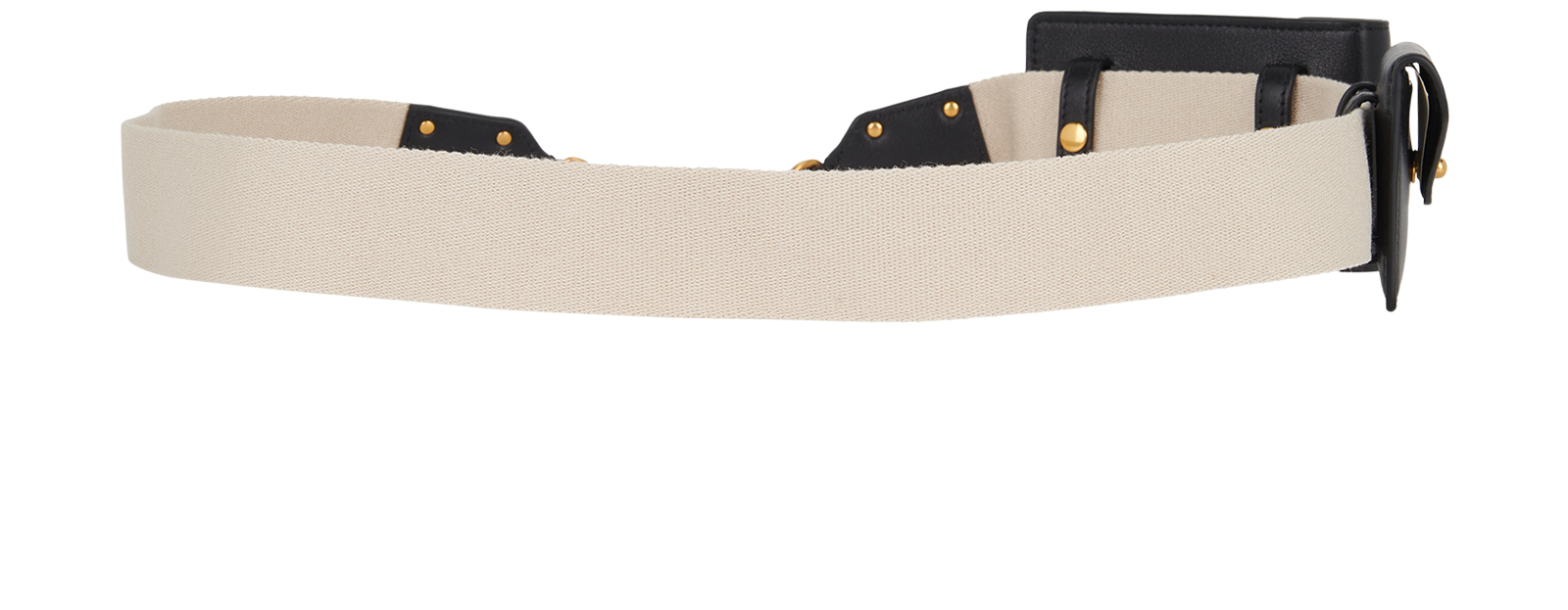 Mulberry Pocket Strap, &pound;180, Accessories, Beige/Black, Fabric/Leather, Back view